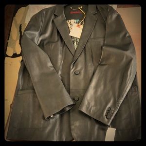 Men’s leather Robert Graham jacket
